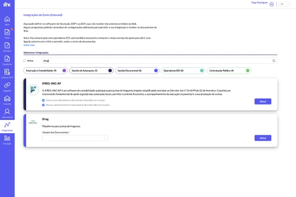 Integração com sistemas ilink
